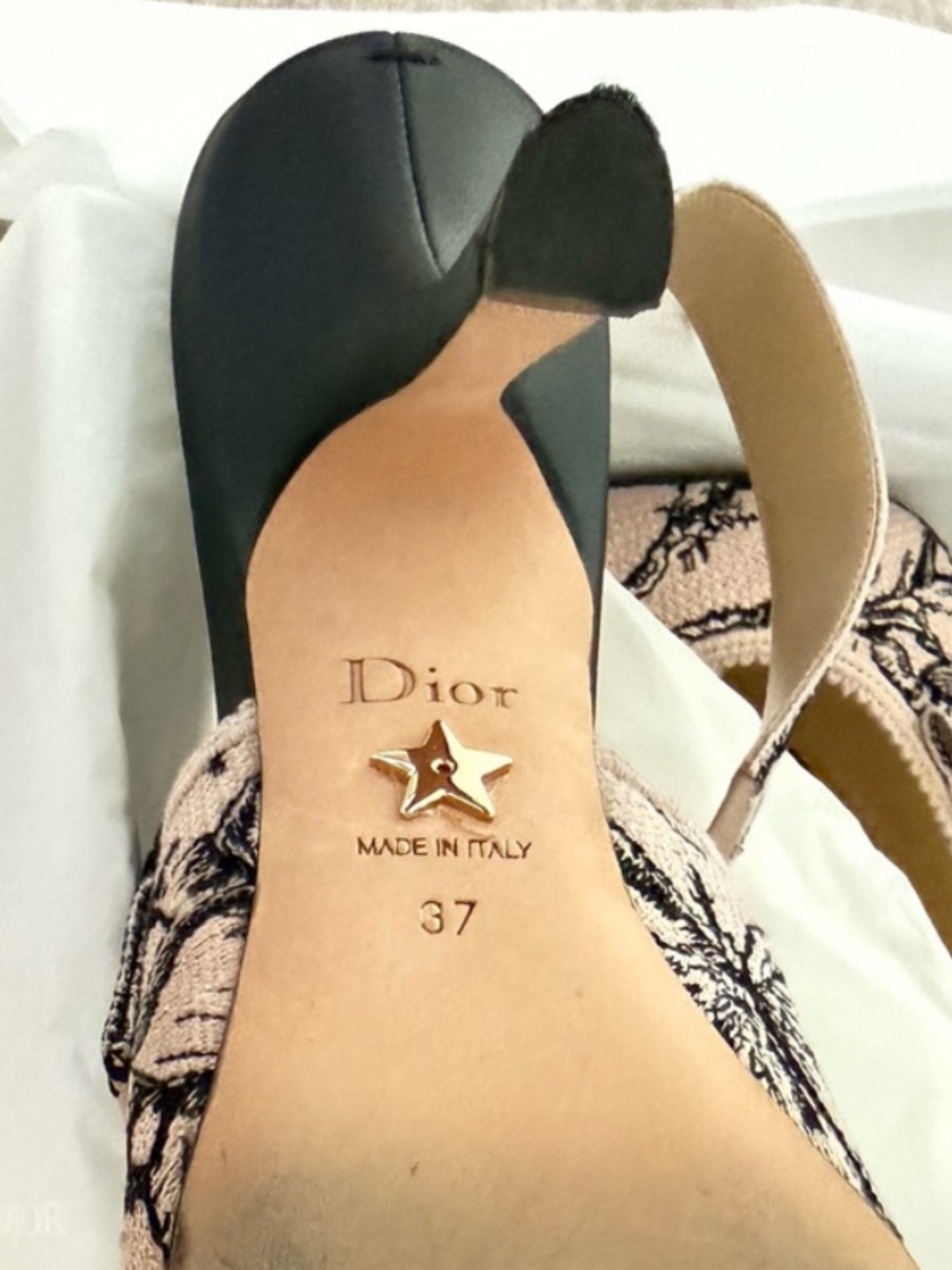 Christian Dior J’Adior Jardin Botanique Slingback Pumps 37 - Picture 9 of 10